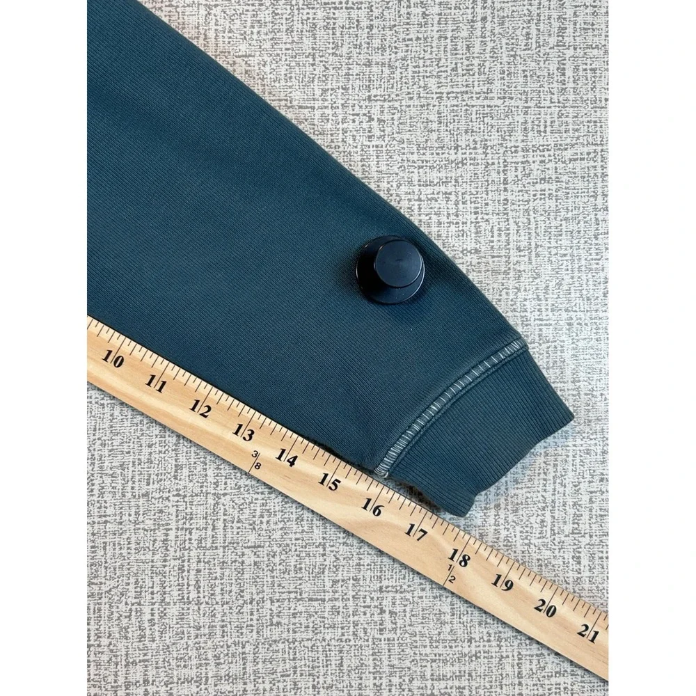 Tommy‎ Bahama Relax Mens •M• Teal Blue Beachy Quarter Zip Layering Coastal Prep